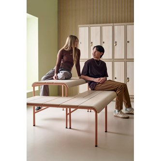 Adapt bænk i krydsfinér H 65 cm