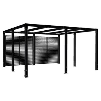 Cucic pergola med hegn
