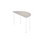 Reservedel 12:38 FSC bordplade HPL halvrund 120x60 cm