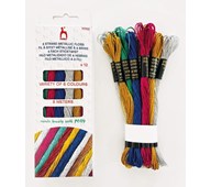 Mouliné broderigarn metallic mix
