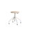 Altudo taburet gas HPL sh 46-56 cm, m/glidefødder sølv