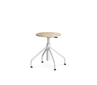 Altudo taburet gas HPL sh 46-56 cm, m/glidefødder sølv
