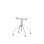 Altudo taburet gas HPL sh 46-56 cm, m/glidefødder sølv