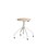 Altudo taburet gas HPL sh 46-56 cm, m/glidefødder hvid