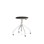 Altudo taburet gas HPL sh 46-56 cm, m/glidefødder hvid