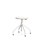 Altudo taburet gas HPL sh 46-56 cm, m/glidefødder hvid