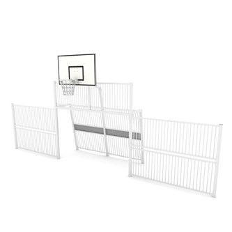 Arena mål med basketball kurv og sider 2422
