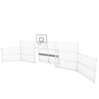 Arena mål med basketball kurv og brede sider 2423