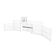 Arena mål med basketball kurv og brede sider 2423