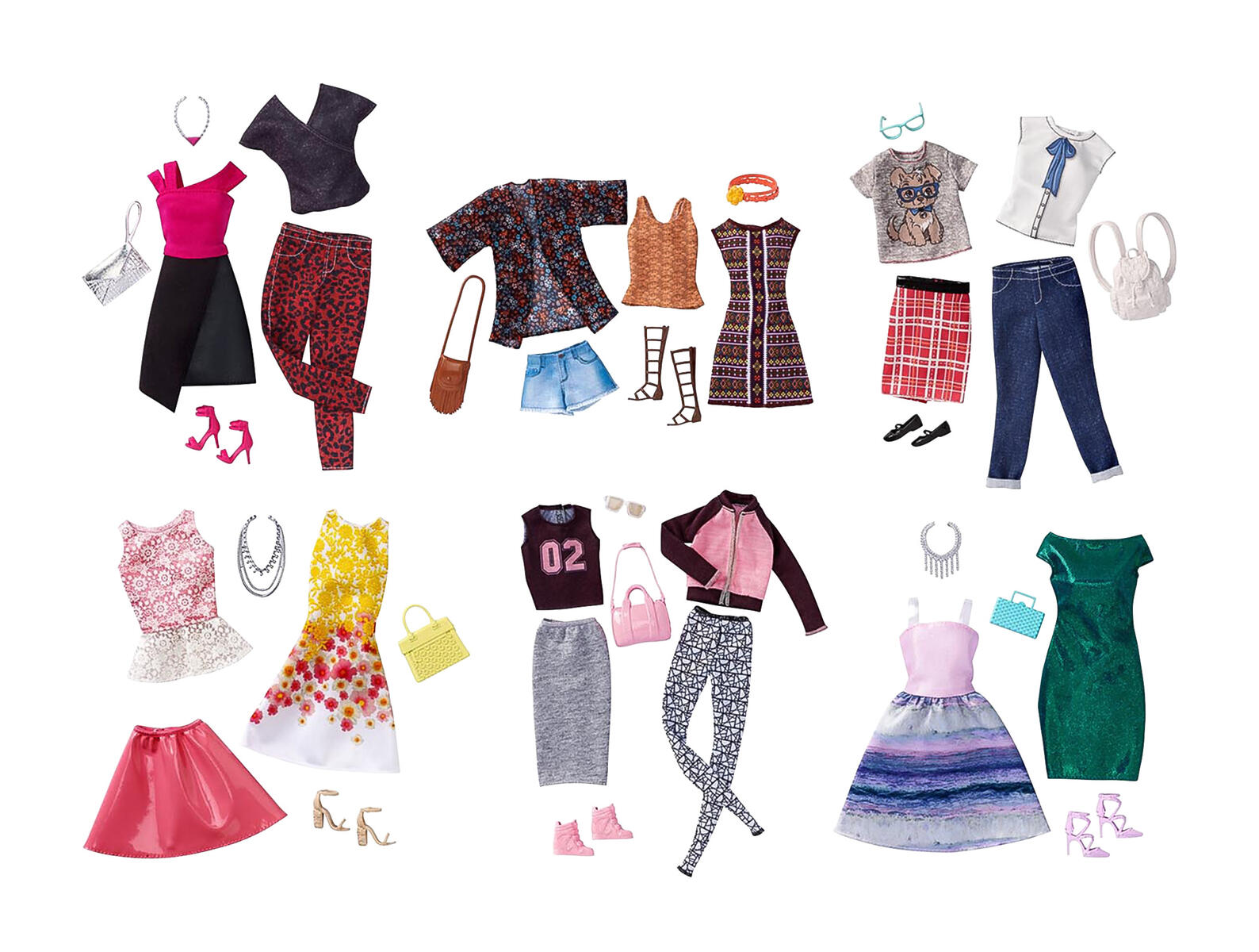 Mellemøsten Pacific Tilpasning To tøjsæt til Barbie - Lekolar Danmark