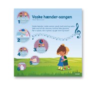 Læringstavle Vaske hænder sangen