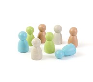 Store figurer i bioplast 8-pak