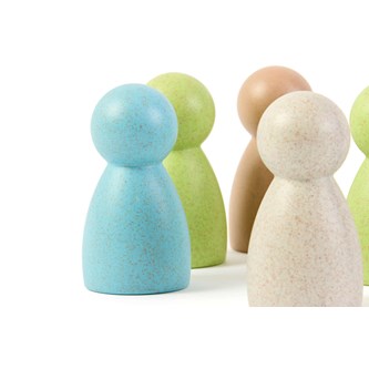 Store figurer i bioplast 8-pak