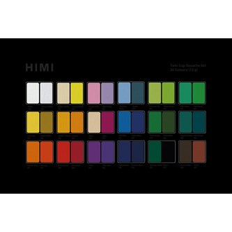 HIMI Twin Cup Gouache Set 36