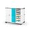 Zioxi LEGO® Education opladningsskab for 8 bokse, 16 USB-C