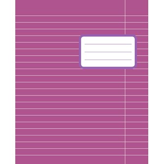 Skrivehæfte 17x21 cm, linjeret 8,5 mm