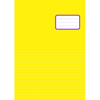 Skrivehæfte A4, ½ blank, ½ linjeret 8,5 mm