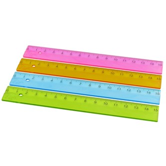 Lineal med tuschkant 15 cm 20 stk.