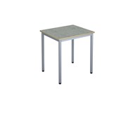 12:38 bord akustiklinoleum 70x60 cm sølv understel