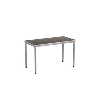 12:38 bord akustik optimal linoleum 120x60 cm sølv understel