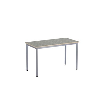 12:38 bord akustik linoleum 120x60 cm sølv understel
