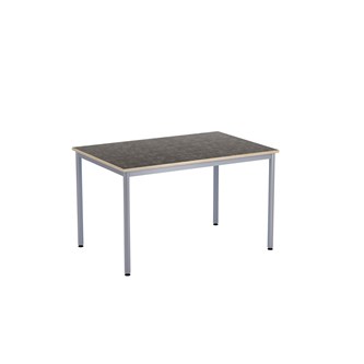 12:38 bord akustik optimal linoleum 120x80 cm sølv understel