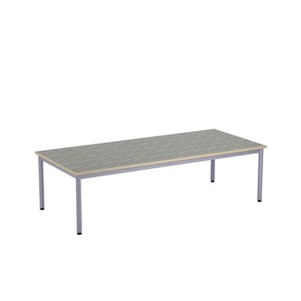 12:38 bord akustik linoleum 180x80 cm sølv understel