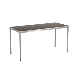 12:38 bord akustik optimal linoleum 180x80 cm sølv understel