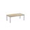 12:38 FSC bord HT 140x70 cm sølv understel