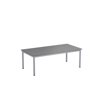 12:38 bord HT 140x70 cm sølv understel