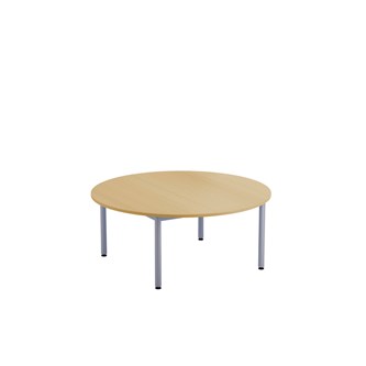 12:38 FSC bord akustik optimal laminat Ø120 cm sølv understel