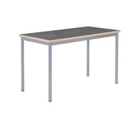 12:38 bord akustik linoleum 140x70 cm sølv understel