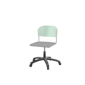 Matte FSC stol m/gasfjeder sh 38-51 cm stort sæde