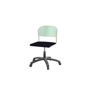 Matte FSC stol m/gasfjeder sh 38-51 cm stort sæde