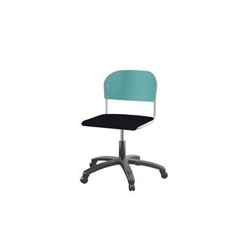Matte FSC stol m/gasfjeder sh 38-51 cm stort sæde