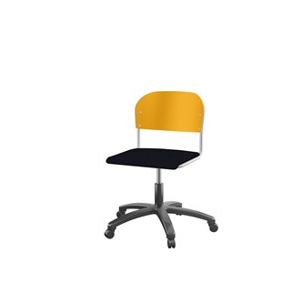 Matte FSC stol m/gasfjeder sh 38-51 cm stort sæde