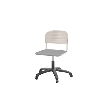 Matte FSC stol m/gasfjeder sh 38-51 cm stort sæde