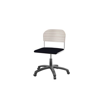 Matte FSC stol m/gasfjeder sh 38-51 cm stort sæde
