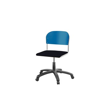 Matte FSC stol m/gasfjeder sh 38-51 cm stort sæde