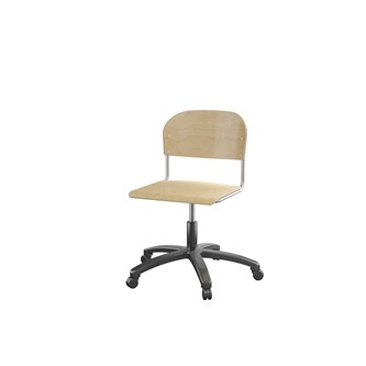 Matte FSC stol m/gasfjeder sh 38-51 cm stort sæde