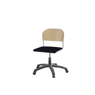 Matte FSC stol m/gasfjeder sh 38-51 cm stort sæde