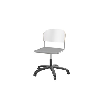 Matte FSC stol m/gasfjeder sh 38-51 cm stort sæde