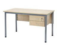 Marit lærerbord, birk med 2 skuffer 120x70 cm