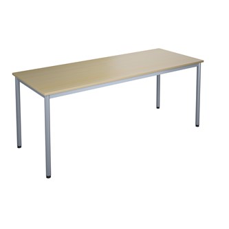 12:38 bord akustik optimal laminat 180x70 cm sølv understel