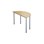 12:38 FSC bord decor laminat halvrundt 120-60 cm