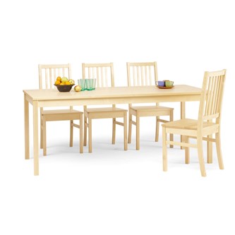 Maria bord Akustik Optimal laminat, bøg 140x80 cm