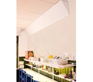 Akucorner 120x30 cm hvid