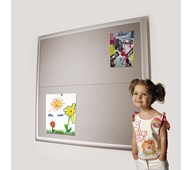 Akuboard 130x280 cm hvid ramme