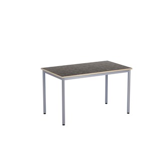 12:38 bord akustik linoleum 120x70 cm sølv understel