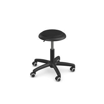 Palet taburet H35-44 cm sort kryds